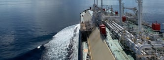 LNG vessel in operation