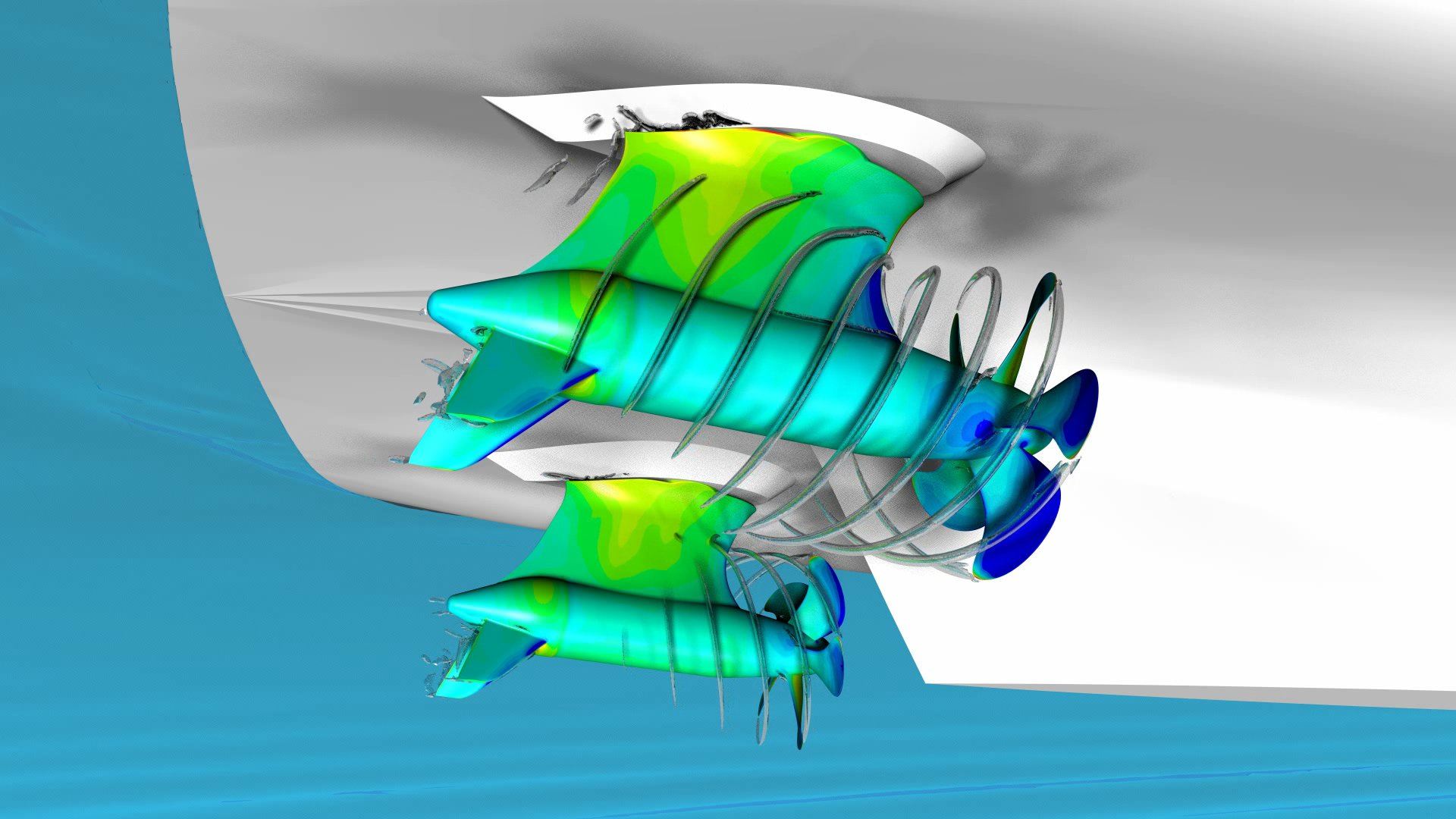 Illustration of hydrodynamic test on Elegance Pod