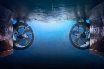illustration of rd az thrusters under water